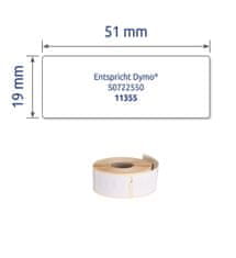 Avery Zweckform etikete na kolutu AS0722550, 19 x 51 mm, 500 etiket/kolutu, za Dymo tiskalnike