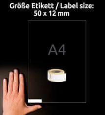 Avery Zweckform etikete na kolutu AS0722460, 12 x 50 mm, 220 etiket/kolutu, za Dymo tiskalnike