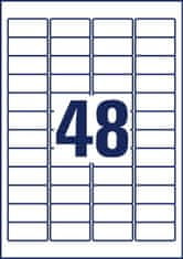 Avery Zweckform odstranljive etikete L4736REV-10, 45.7 x 21.2 mm, bele, 480 etiket/zavitek