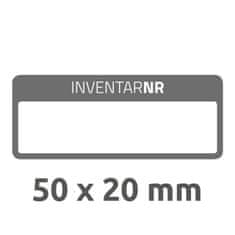 Avery Zweckform etikete za označevanje inventarja NoPeel 6917, 50 x 20 mm, 50 etiket/zavitek