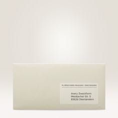 Avery Zweckform transparentne mat etikete J4720-25, 45.7 x 21.2 mm, A4, prozorne