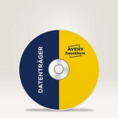 Avery Zweckform etikete za CD L6043-25, premer 117 mm, ClassicSize, A4, za tiskanje