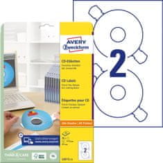 Avery Zweckform etikete za CD L6015-25, premer 117 mm, ClassicSize, A4, za tiskanje