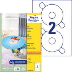 Avery Zweckform etikete za CD L6043-100, premer 117 mm, ClassicSize, A4, za tiskanje