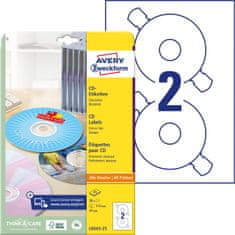 Avery Zweckform etikete za CD L6043-25, premer 117 mm, ClassicSize