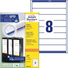 Avery Zweckform etikete za registratorje L6060-100, 192 x 34 mm, 800 etiket/zavitek, A4, za tiskanje