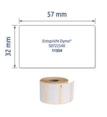 Avery Zweckform etikete na kolutu AS0722540, 32 x 57 mm, 1000 etiket/kolutu, za Dymo tiskalnike