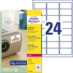 Avery Zweckform etikete s super močnim lepilom TripleBond L6141-20, 63.5 x 33.9 mm, 480 etiket/zavitek