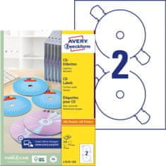 Avery Zweckform etikete za CD L7676-100, premer 117 mm, SuperSize, A4, za tiskanje
