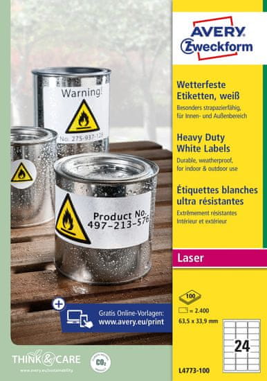 Weatherproof Film Labels | L4775-20 | Zweckform - View #7