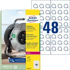 Avery Zweckform kontrolne etikete L7803-10, okrogle fi 20 mm, odstranljivo lepilo, 480 etiket/zavitek