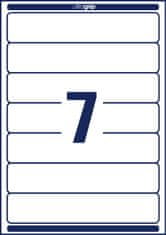 Avery Zweckform odstranljive etikete za registratorje L4760REV-20, 192 x 38 mm, 140 + 70 brezplačnih etiket/zavitek, A4, za tiskanje