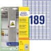 Avery Zweckform papirne etikete s super močnim lepilom L7871-20, 25.4 x 10 mm, 3780 etiket/zavitek, A4