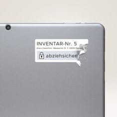 Avery Zweckform varovalne NoPeel etikete L6145-20, 45.7 x 25.4 mm, 800 etiket/zavitek, A4, za tiskanje