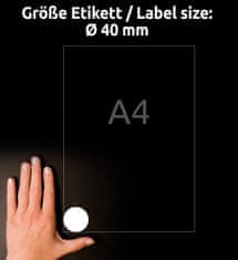 Avery Zweckform zaščitne Anti Tamper etikete L6112-20, okrogle fi 40 mm, 480 etiket/zavitek