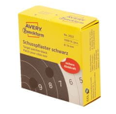 Avery Zweckform etikete za tarče 3522, fi 19 mm, 1000 etiket/zavitek