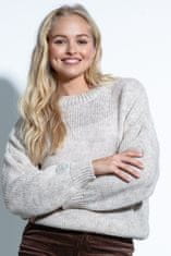 Fobya Klasičen ženski pulover Perirat bež 36-38