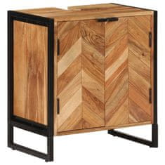 Greatstore Kopalniška omarica 55x35x60 cm akacijev les in železo