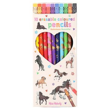 Miss Melody Pastelky s gumou , 10 barev
