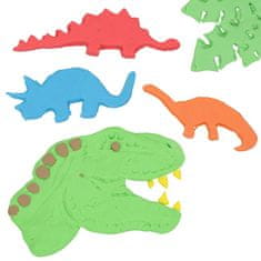 Dino World ASST | Modelovací hmota , Triceratops, zelená, 150 g