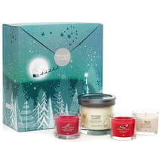 Yankee Candle Svíčky 1x Tumbler, 3x votivní, Bright Lights, Tumbler 1ks, skleněné votivní svíčky 3ks