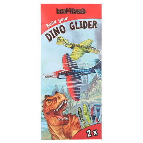 Dino World Létající házedlo , 2ks v balení, červená