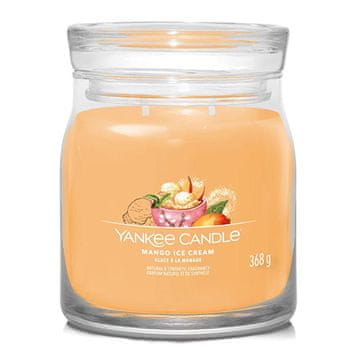 Yankee Candle Svíčka Signature střední, Mango Ice Cream, Mangová zmrzlina, 368 g