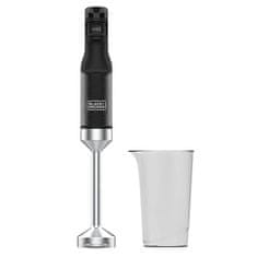 Mixér Black+Decker, BXHB1501E, tyčový, regulace rychlosti, nerezové čepele, bez BPA, příslušenství, 1500 W