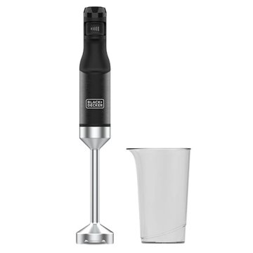 Mixér Black+Decker, BXHB1501E, tyčový, regulace rychlosti, nerezové čepele, bez BPA, příslušenství, 1500 W