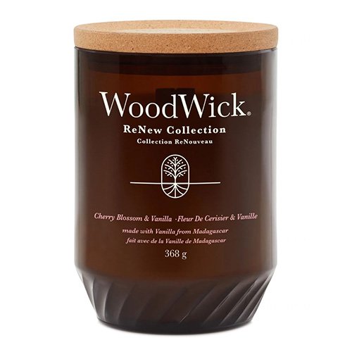 Woodwick Svíčka ReNew velká, Cherry Blossom & Vanilla, Třešňový květ a vanilka, 368 g