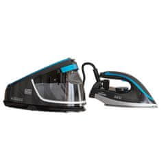 Parní stanice Black+Decker, BXSS2401, parní ráz 200 g/min., parní výkon 120 g/min, keramický povrch, objem 1.5 l, 2400 W