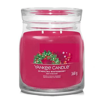 Yankee Candle Svíčka Signature střední, Sparkling Winter, Jiskrné zimní bobule, 368 g