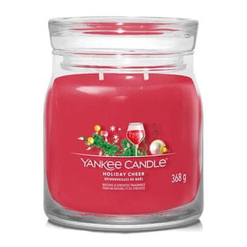 Yankee Candle Svíčka Signature střední, Holiday Cheer, Vánoční veselí, 368 g