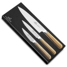 Sada nožů Lion Sabatier International, 880384 Cuisine, sada 3 nožů Altya, jasanová rukojeť