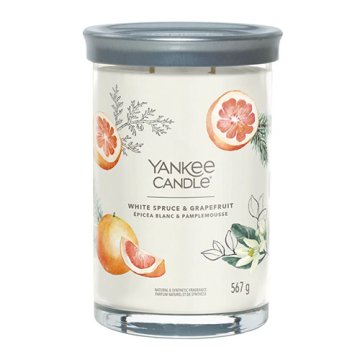 Yankee Candle Svíčka Tumbler velká, White Spruce & Grape, Bílý smrk a grapefruit, 567 g
