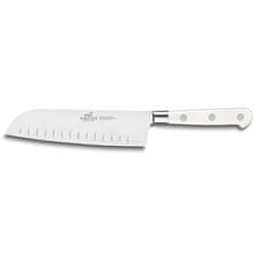 Kuchyňský nůž Lion Sabatier, 814783 Idéal Toque, Santoku nůž, čepel 18 cm z nerezové oceli, POM rukojeť, plně kovaný, nerez nýty