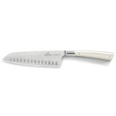 Kuchyňský nůž Lion Sabatier, 807881 Edonist Perle, Santoku nůž, čepel 18 cm z nerezové oceli, ABS rukojeť, plně kovaný, nerez nýty