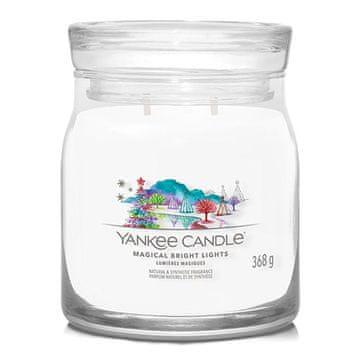 Yankee Candle Svíčka Signature střední, Magical Bright Light, Čarovná zářící světýlka, 368 g