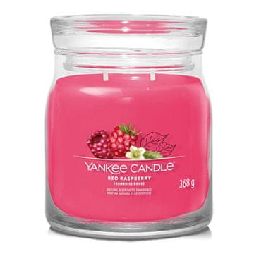 Yankee Candle Svíčka Signature střední, Red Raspberry, Červená malina, 368 g