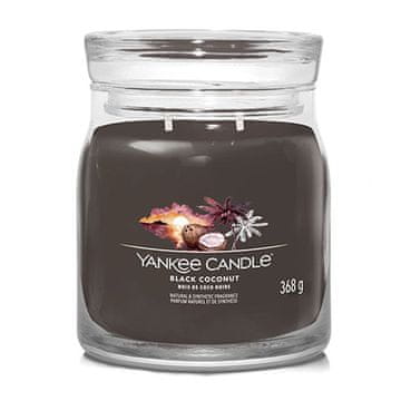 Yankee Candle Svíčka Signature střední, Black Coconut, Černý kokos, 368 g