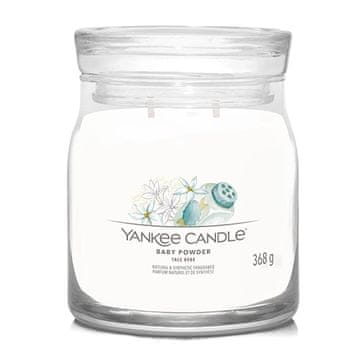 Yankee Candle Svíčka Signature střední, Baby Powder, Dětský pudr, 368 g