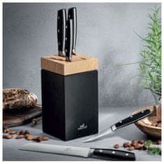 Blok na nože Lion Sabatier International, 663080 SEATTLE, blok na nože , + 5 nožů Janus, borovice a hevea dýha