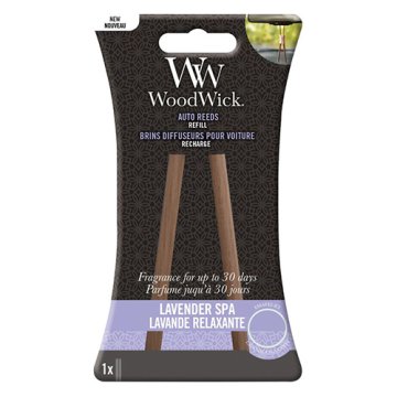 Woodwick Náhradní tyčinky do auta , Lavender SPA, Relaxační levandule, 1 ks