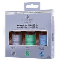 Aroma oleje Chesapeake Bay Candle, Rellaxation Collection, Relaxace, 3 x 10 ml