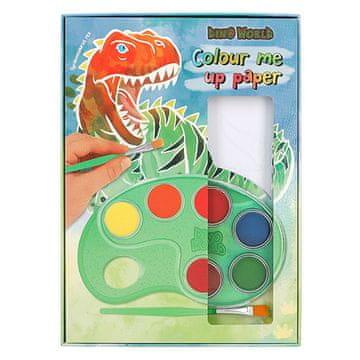 Dino World Omalovánky , S vodovkami a štětcem