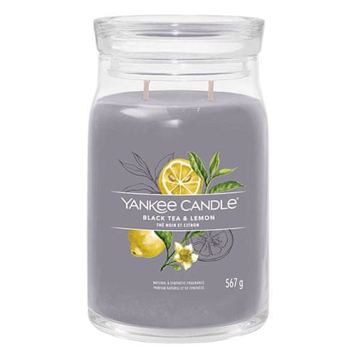 Yankee Candle Svíčka ve skleněné dóze , Černý čaj s citrónem, 567 g