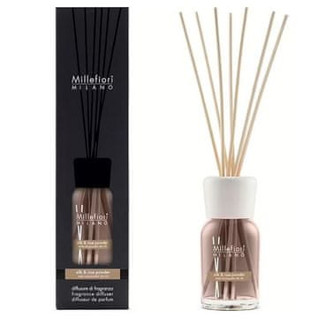 Millefiori Milano Difuzér Natural, Silk & Rice Powder, Hedvábí a rýžový prášek, 100 ml