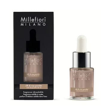 Millefiori Milano Aroma olej Natural, Silk & Rice Powder, Hedvábí a rýžový prášek, 15 ml