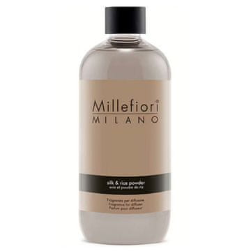 Millefiori Milano Náplň do difuzéru , Silk & Rice Powder, 500, Hedvábí a rýžový prášek, 500 ml