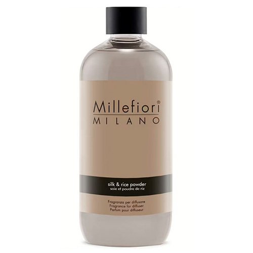 Millefiori Milano Náplň do difuzéru , Hedvábí a rýžový prášek, 500 ml